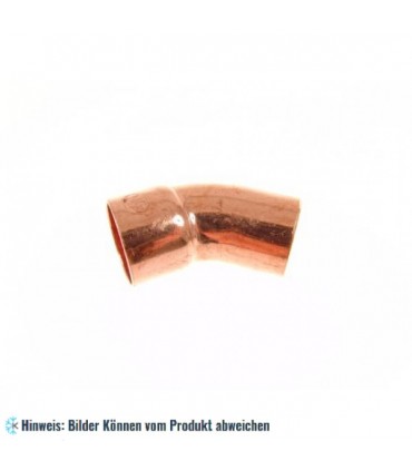 Kupferbogen 45° a/i 76 mm, 5041