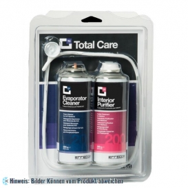 Total Care 2 x 200 ml Komplettset für Split / KFZ Klimaanlagen, Verdampfer Reinigungsschaum + Inneraum Reinigungsspray