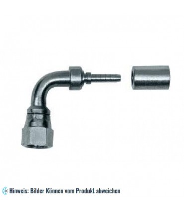 Pressfittings Anschluss 1/4”SAE 90° für 4,0 mm Kapillarschlauch WIGAM WCA02M