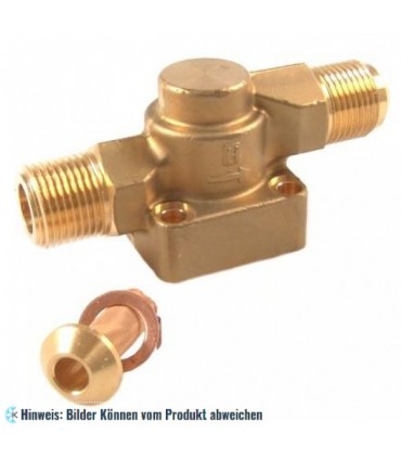 Thermostatisches Expansionsventil Unterteil Honeywell TMX - gerade, Anschluss 7/8x7/8 UNF