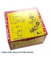 THERMOSTAT DANFOSS 077B7008 KIT N°8, 3 Kontakte 6A 250V ø 6x4.6 mm, Kapillarrohrlänge 2000 mm, kalt -1/8.5°C, warm +11/+6°C