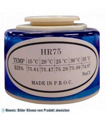 Salzlösung Flasche 75% (blau) für Psychrometer 45-52233 und Hygrometer 45-52230