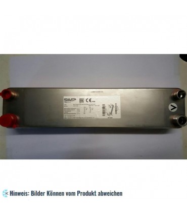 SWEP Plattenwärmetauscher, B25THx30/1P-SC-M, 2x22U + 2x22U(20)+2x1"&22U(20) Außengewinde