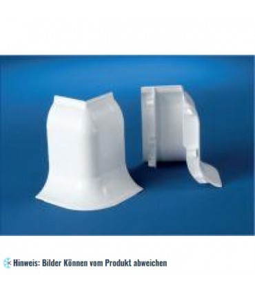 Hygienestreifen für Außenecke 2-Schritte, weiß, RAL 9010