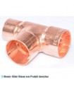 Kupfer T-Stück reduziert i/i/i 28-28-22 mm