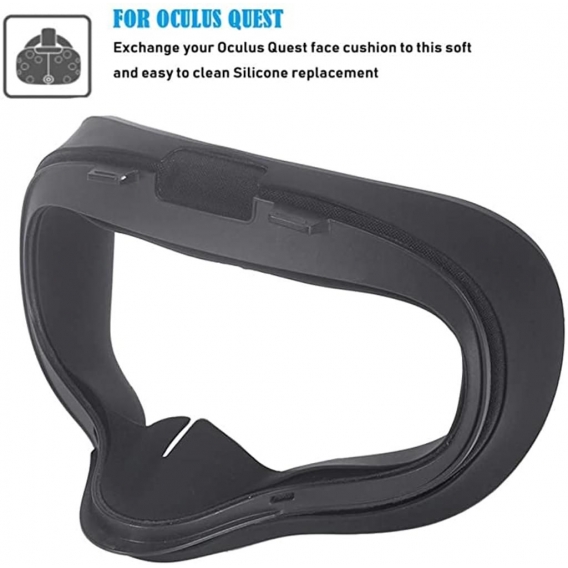 VR Maske für Oculus Quest VR Gaming Headset Silikon-Schutzhülle VR Brille