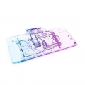 Alphacool Eisblock Aurora Acryl GPX-N RTX 3090/3080 Ventus mit Backplate, Wasserkühlung ,transparent/silber