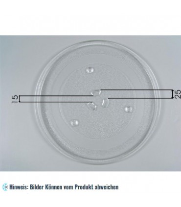 Glasteller für Mikrowellen - Model B - Ø 285 mm