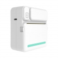 Mini Tragbarer Bluetooth-Thermo Fotodrucker Taschen Etikettendrucker Kartendrucker Etikett Memorandum Drucker  Farbe: Blau