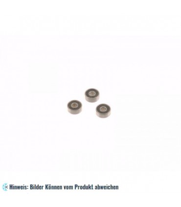 Kugellager, mit einseitiger, schleifender Gummidichtung 624 RS (4 x 13 x 5 mm)