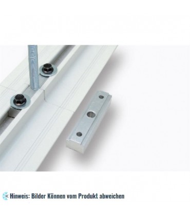 Aluminium Einsatzstuck//Kupplungsstück 3 Löcher M10 für Aufhängeprofil