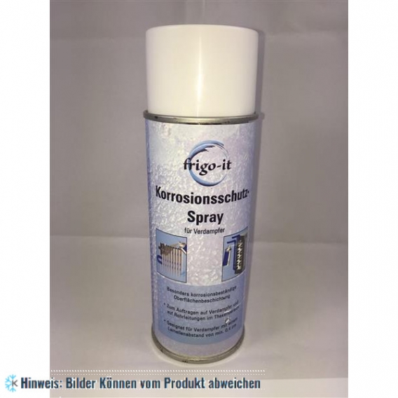 Antikorrosionsspray (Korrossionsschutzspray) frigo-it für Verdampfer, gegen Essig, organische Säuren, Amine, Ammoniakverbindunge