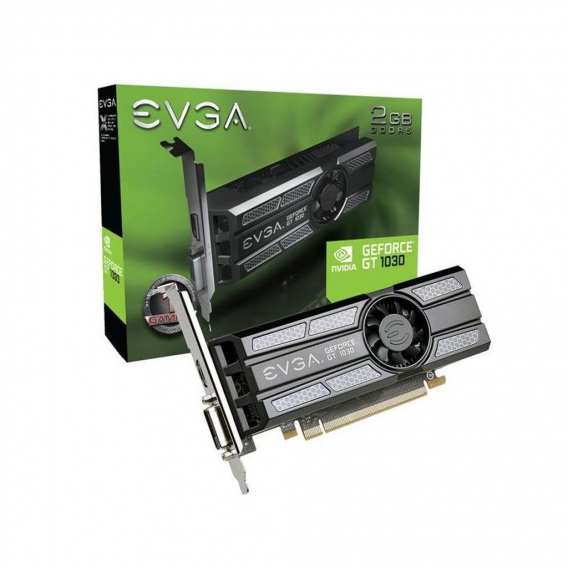 EVGA 02G-P4-6333-KR, GeForce GT 1030, 2 GB, GDDR5, 64 Bit, 7680 x 4320 Pixel, PCI Express x16 3.0