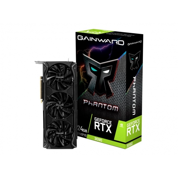 Gainward GeForce RTX 3090 Phantom+, GeForce RTX 3090, 24 GB, GDDR6X, 384 Bit, 7680 x 4320 Pixel, PCI Express x16 4.0