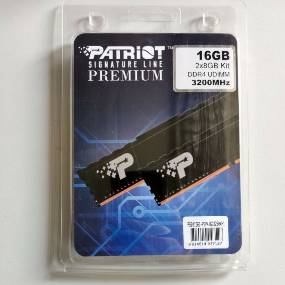 Patriot Memory Signature Premium PSP416G3200KH1 memoria 16 GB 2 x 8 GB DDR4 3200 MHz  PATRIOT MEMORY RAM installata: 16 GB, Comp