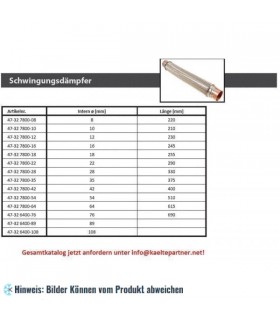 Schwingungsdämpfer 42 mm - 400 mm