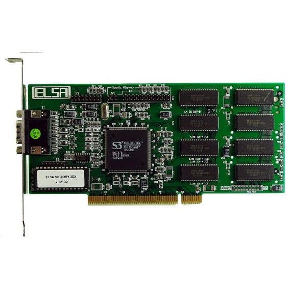 ELSA VICTORY 3DX PCI-Grafikkarte, 4MB Ram, VGA, Chipsatz 86C375. ID28698