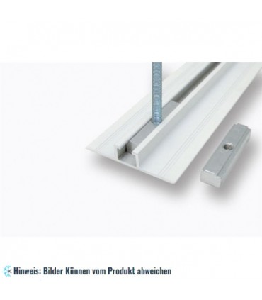 Aluminium Einsatzstuck mit 1 Loch M10 für Aufhängeprofil