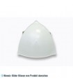 PVC Muschelform fur abgerundete Ecken - großes Modell- RAL 9002