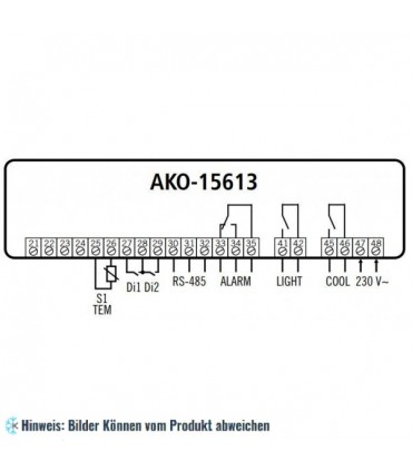 Kühlstellenregler AKO 156131, 3R/RGS/PRINTER, 230V