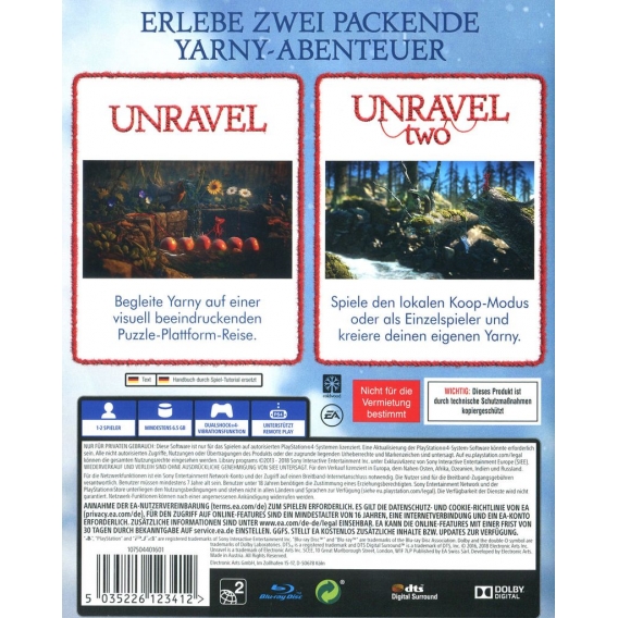 Unravel - Yarny Bundle - Konsole PS4