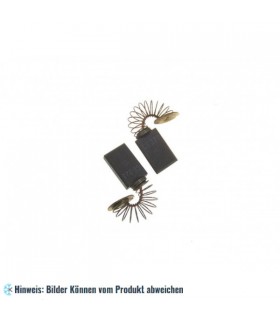 Motorkohlen mit Feder und Anschlussplatte. Geflochtene Kupferdrahtverbindung,