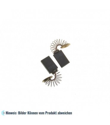 Motorkohlen mit Feder und Anschlussplatte. Geflochtene Kupferdrahtverbindung,