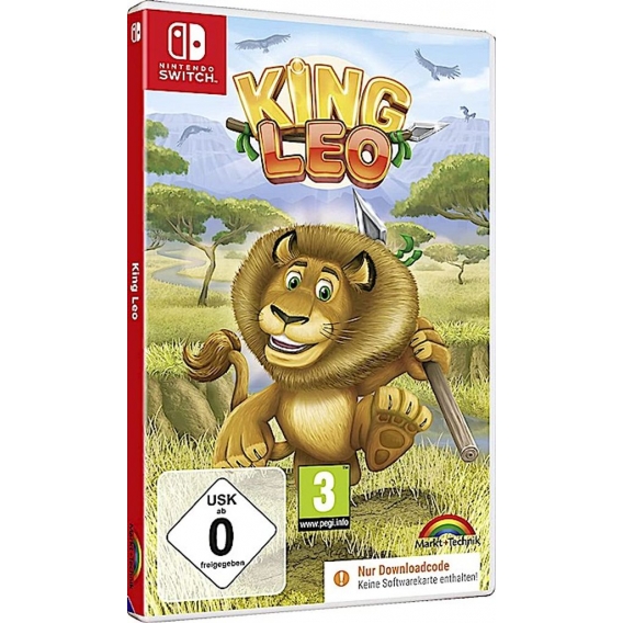 SW KING LEO - Nintendo Switch - Jump n Run Abenteuer - Code in a Box