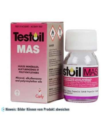 Säuretester für mineralische und Alkylbenzole Öle Testoil-MAS, Flasche 30 ml