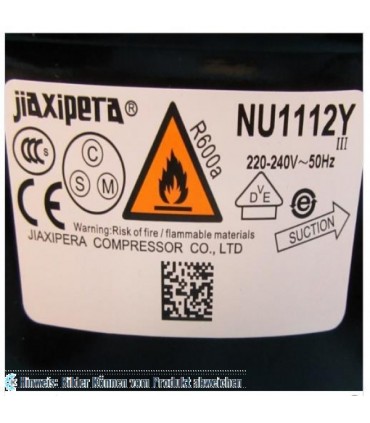 Kompressor JIAXIPERA NU1112Y, R600a, 220-240V