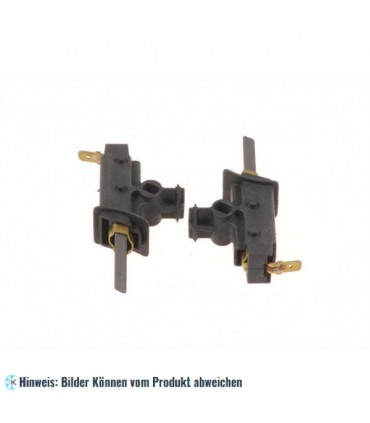 Motorkohlen mit Gleitgehäuse für Feder. Geflochtene Kupferdrahtverbindung 5 x