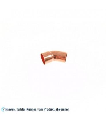 Kupferbogen 45° a/i 28 mm, 5040