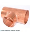 Kupfer T-Stück reduziert i/i/i 89-64-89 mm