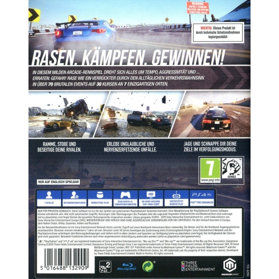 Dangerous Driving - Konsole PS4
