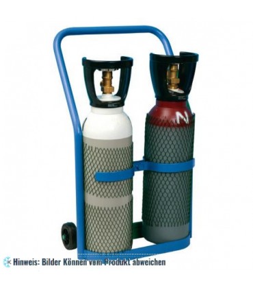 Flaschenset Acetylen und Sauerstoff auf einem Gestell WIGAM 80A/B