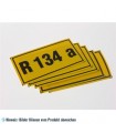 Aufkleber für Kältemittel R134a