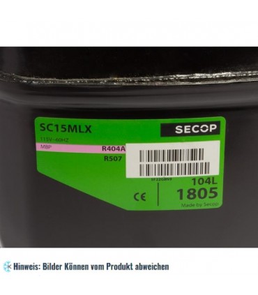 Kompressor Danfoss SC15MLX, MBP - R404a/R507, 220-240V