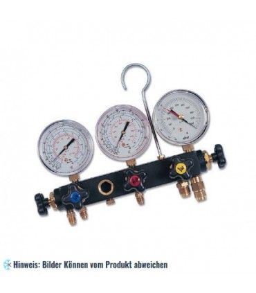 5-Wege Monteurhilfe mit Druckmesser Ø80 Klasse 1 "Pulse-Free" WIGAM W5PF80/A6/4/K1