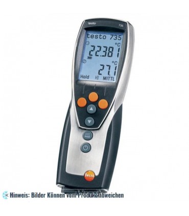 testo 735-1, 3-Kanal Temperatur-Messgerät