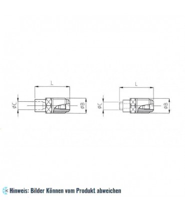 Füllstutzen 1/4"C x 6,2 mm WIGAM 1BA/6,2
