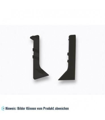 Endkappe fur Sockelleiste PVC - RAL 9005 - rechts