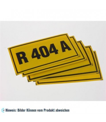 Aufkleber für Kältemittel R404A