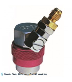 Serviceadapter Schnellkupplung E-Z Snap Hochdruckseite R134a 1/4" FL-M x 16mm