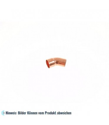 Kupferbogen 45° a/i 15 mm, 5040