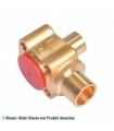 Thermostatisches Expansionsventil Unterteil Danfoss TE5, Eckvesion, 1/2"x5/8"