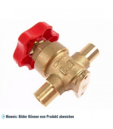Membranventil Castel 6220/4, 12 mm ODS (1/2"), Lötanschlüsse
