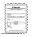 Mastercool Testleck Kalibrier-Zertifikat für elektronische Lecksuchgeräte