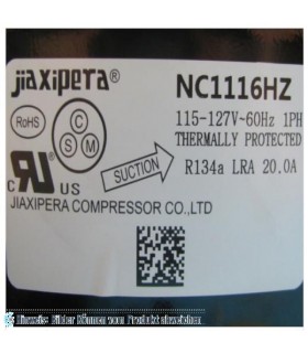 More about Kompressor JIAXIPERA NC1116HZ, R134a, 115-127V/1Ph/60Hz