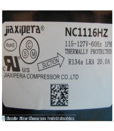 Kompressor JIAXIPERA NC1116HZ, R134a, 115-127V/1Ph/60Hz