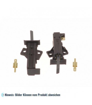 Motorkohlen mit Gleitgehäuse für Feder. Geflochtene Kupferdrahtverbindung 6 x